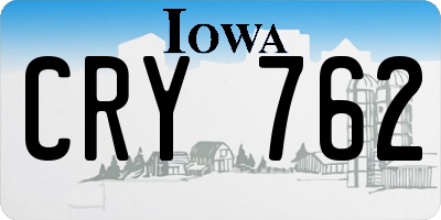 IA license plate CRY762