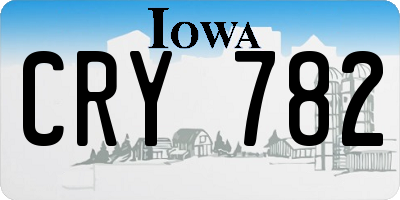 IA license plate CRY782