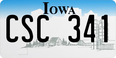 IA license plate CSC341