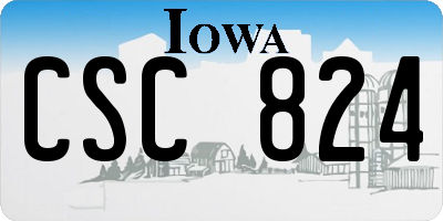 IA license plate CSC824