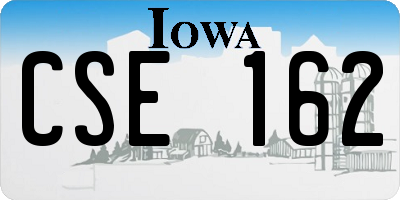 IA license plate CSE162