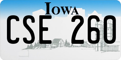 IA license plate CSE260
