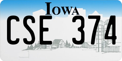 IA license plate CSE374