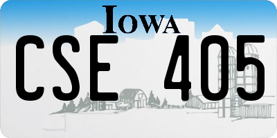 IA license plate CSE405
