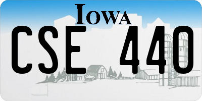 IA license plate CSE440