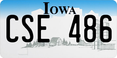 IA license plate CSE486