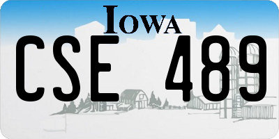 IA license plate CSE489