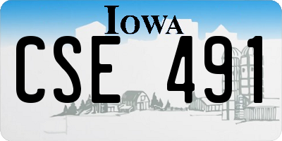 IA license plate CSE491