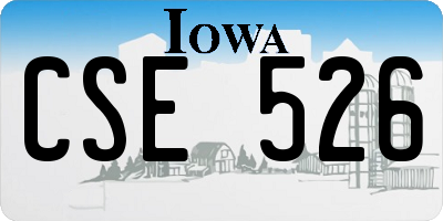 IA license plate CSE526