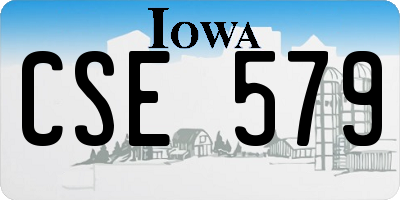 IA license plate CSE579