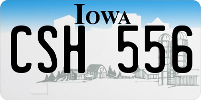 IA license plate CSH556