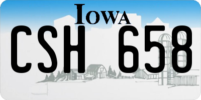IA license plate CSH658