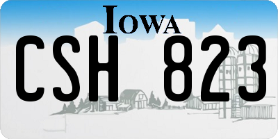 IA license plate CSH823