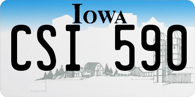 IA license plate CSI590