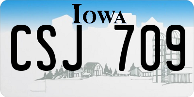 IA license plate CSJ709