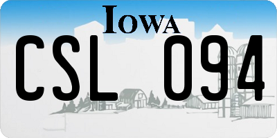 IA license plate CSL094