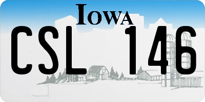 IA license plate CSL146