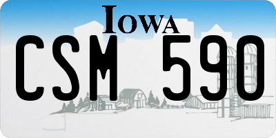 IA license plate CSM590