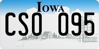 IA license plate CSO095