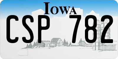 IA license plate CSP782