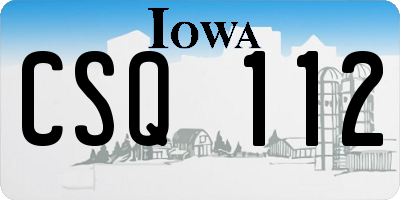 IA license plate CSQ112