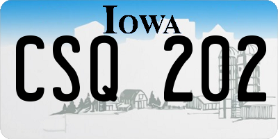 IA license plate CSQ202