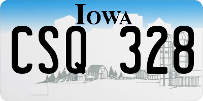 IA license plate CSQ328