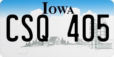 IA license plate CSQ405