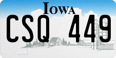 IA license plate CSQ449