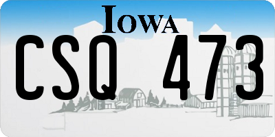 IA license plate CSQ473