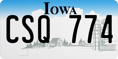 IA license plate CSQ774