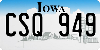 IA license plate CSQ949