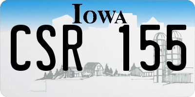 IA license plate CSR155