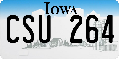 IA license plate CSU264