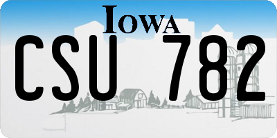 IA license plate CSU782