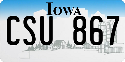 IA license plate CSU867