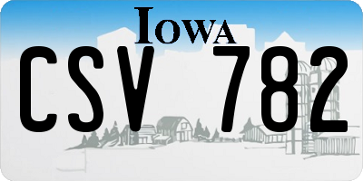 IA license plate CSV782