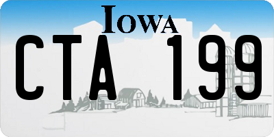IA license plate CTA199
