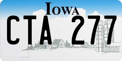 IA license plate CTA277