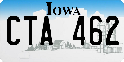 IA license plate CTA462