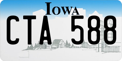 IA license plate CTA588