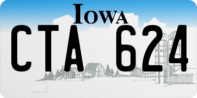 IA license plate CTA624