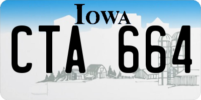 IA license plate CTA664