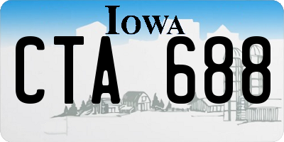 IA license plate CTA688