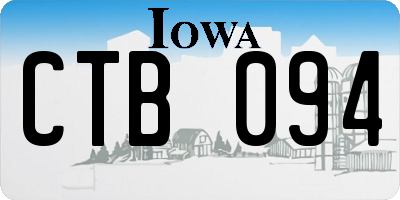 IA license plate CTB094