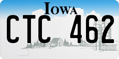 IA license plate CTC462