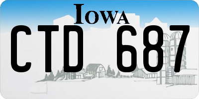 IA license plate CTD687