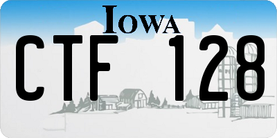IA license plate CTF128