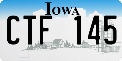 IA license plate CTF145