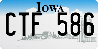 IA license plate CTF586